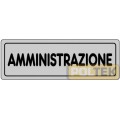 ETICHETTA ADESIVA "AMMINISTRAZIONE" cm 15x5