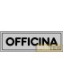 ETICHETTA ADESIVA "OFFICINA" cm 15x5