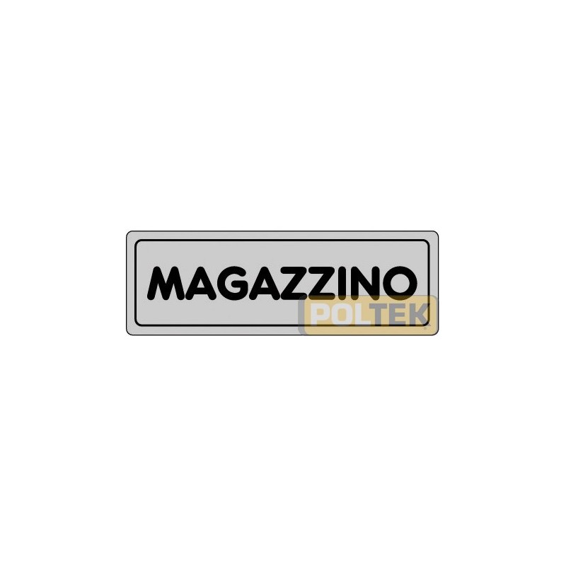 ETICHETTA ADESIVA "MAGAZZINO" cm 15x5