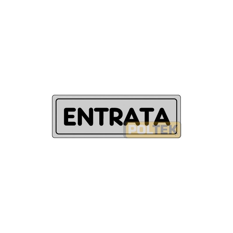 ETICHETTA ADESIVA "ENTRATA" cm 15x5