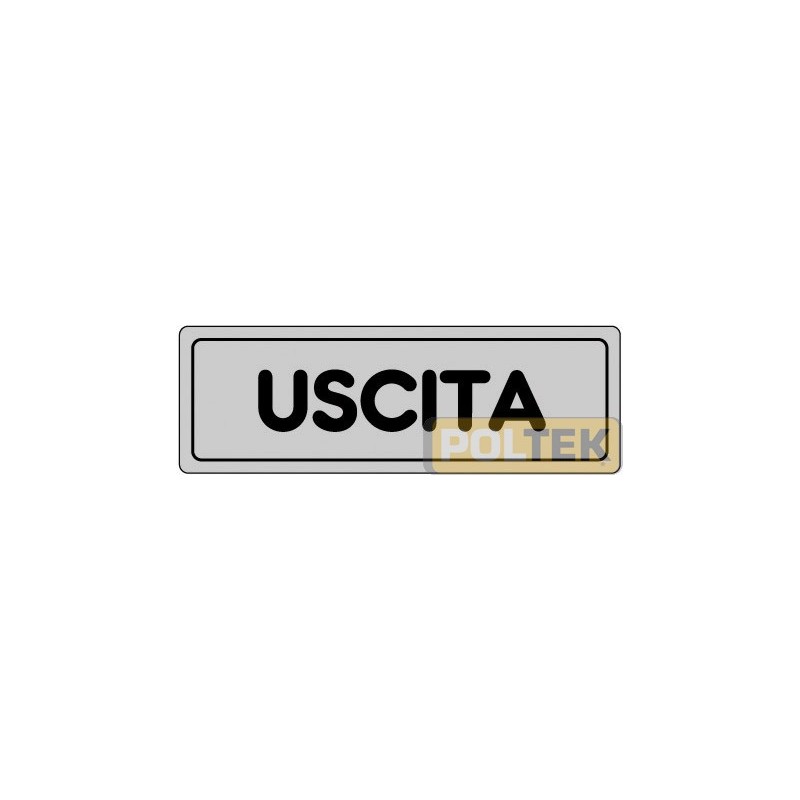 ETICHETTA ADESIVA "USCITA" cm 15x5