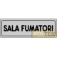 ETICHETTA ADESIVA "SALA FUMATORI" cm 15x5