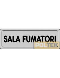 ETICHETTA ADESIVA "SALA FUMATORI" cm 15x5