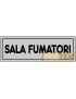 ETICHETTA ADESIVA "SALA FUMATORI" cm 15x5