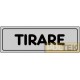 ETICHETTA ADESIVA "TIRARE" cm 15x5