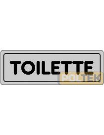 ETICHETTA ADESIVA "TOILETTE" cm 15x5
