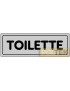 ETICHETTA ADESIVA "TOILETTE" cm 15x5