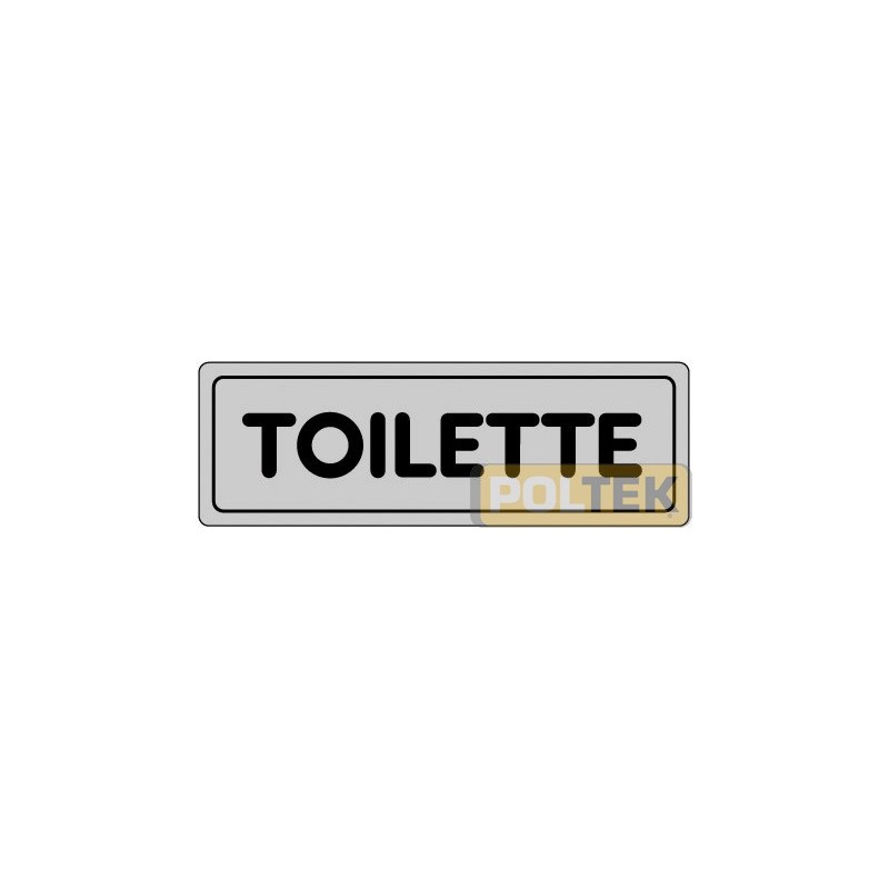 ETICHETTA ADESIVA "TOILETTE" cm 15x5