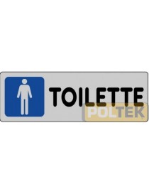 ETICHETTA ADESIVA "TOILETTE UOMO" cm 15x5