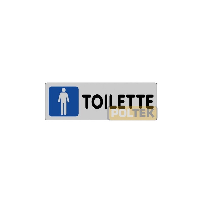 ETICHETTA ADESIVA "TOILETTE UOMO" cm 15x5