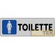 ETICHETTA ADESIVA "TOILETTE DONNA" cm 15x5