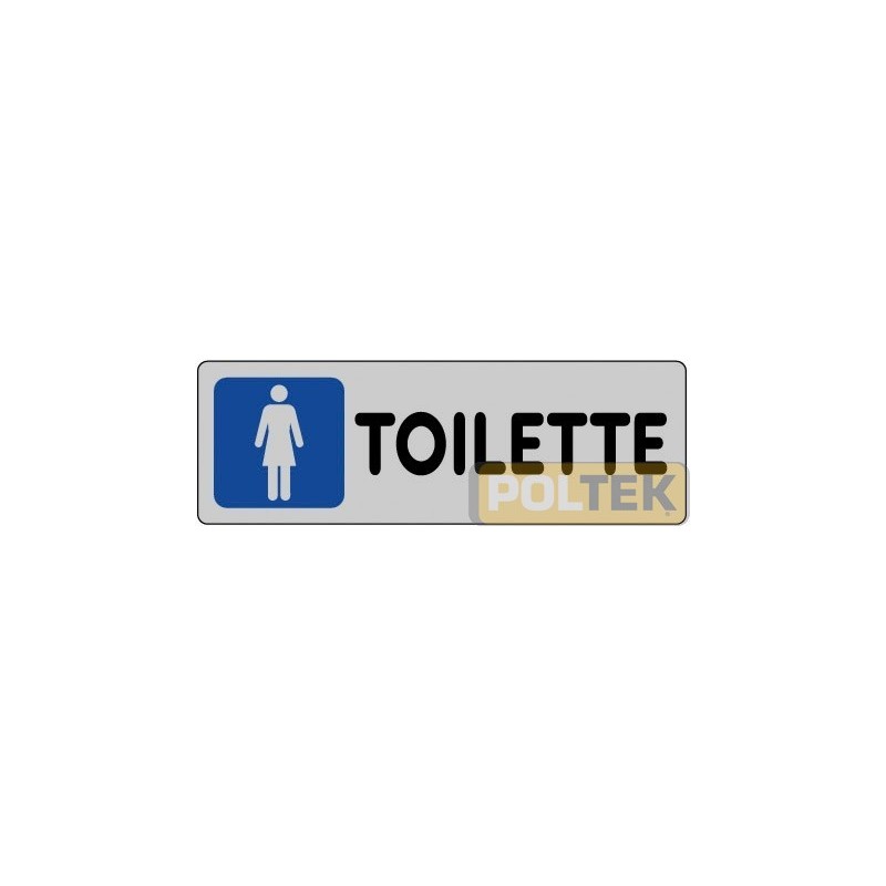 ETICHETTA ADESIVA "TOILETTE DONNA" cm 15x5