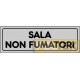 ETICHETTA ADESIVA "SALA NON FUMATORI" cm 15x5