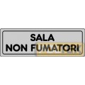 ETICHETTA ADESIVA "SALA NON FUMATORI" cm 15x5