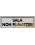ETICHETTA ADESIVA "SALA NON FUMATORI" cm 15x5