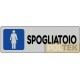 ETICHETTA ADESIVA "SPOGLIATOIO DONNA" cm 15x5