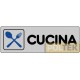 ETICHETTA ADESIVA "CUCINA" cm 15x5