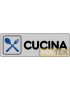 ETICHETTA ADESIVA "CUCINA" cm 15x5