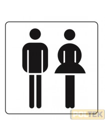 ETICHETTA ADESIVA PLEXIGLASS TOILETTE