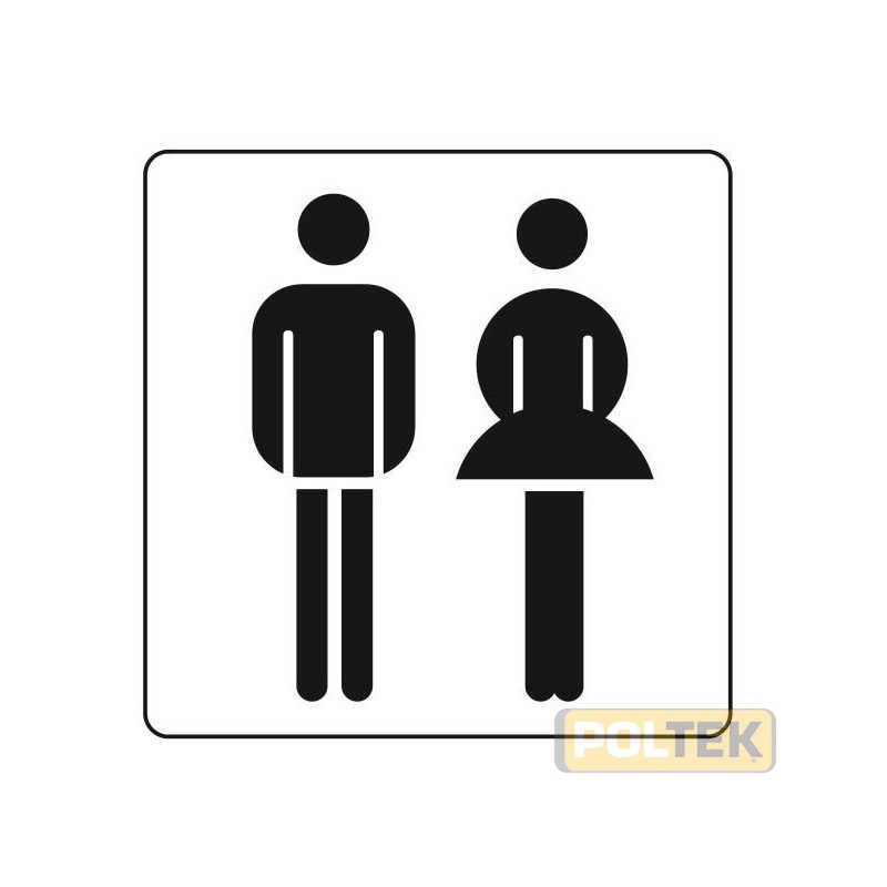 ETICHETTA ADESIVA PLEXIGLASS TOILETTE