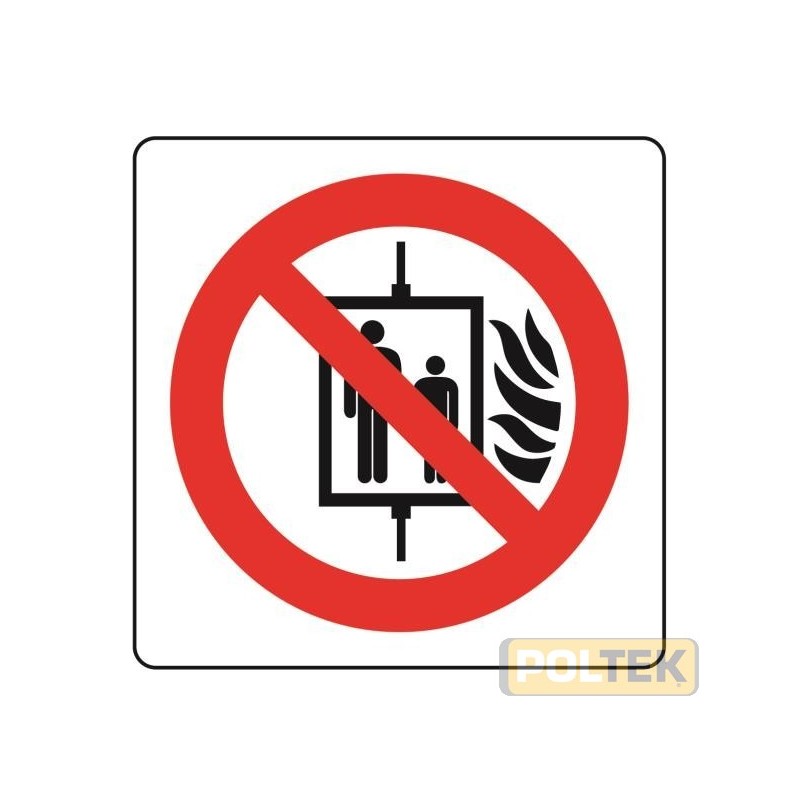 ETICHETTA ADESIVA PLEXIGLASS VIETATO USARE ASCENS.