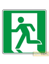 ETICHETTA ADESIVA PLEXIGLASS SECUR USCITA SICUREZ.