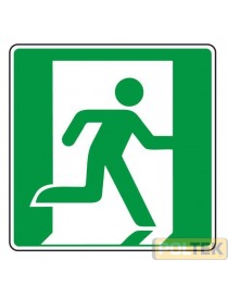 ETICHETTA ADESIVA PLEXIGLASS SECUR USCITA SICUREZ.