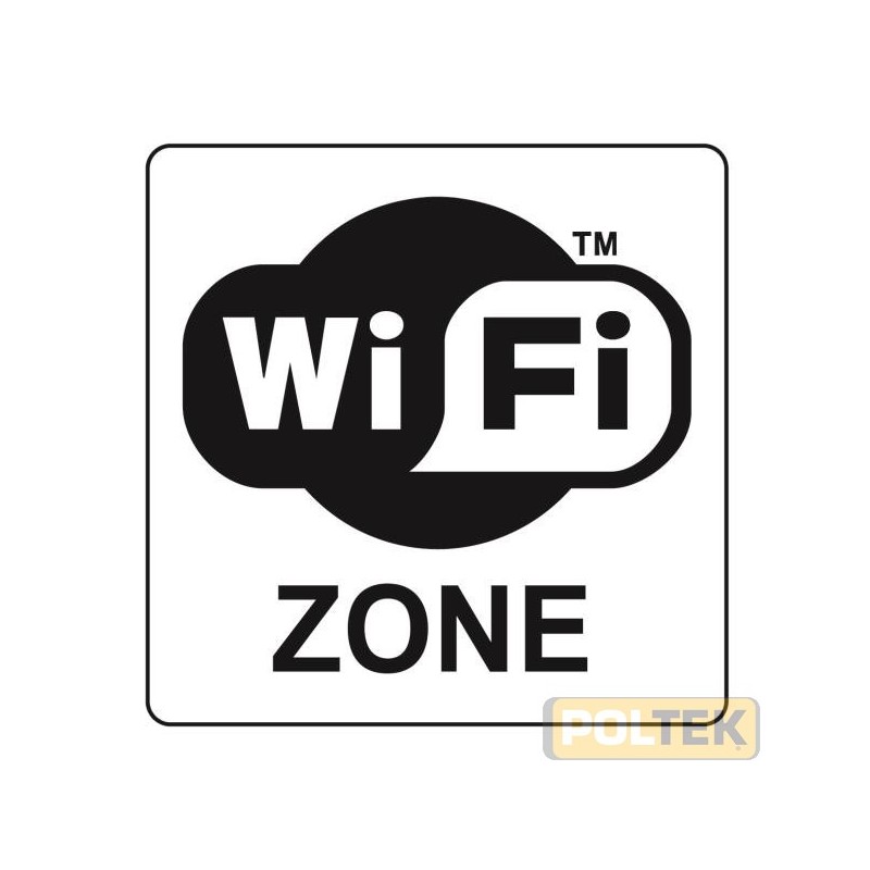 ETICHETTA ADESIVA PLEXIGLASS SECUR WI-FI ZONE