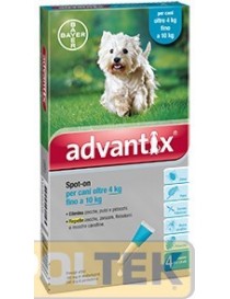 Advantix Spot on 4 pipette Cani da 4 kg a 10 kg