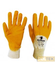 GUANTO POLTEK GIALLO NBR CON DORSO AREATO tg. 9