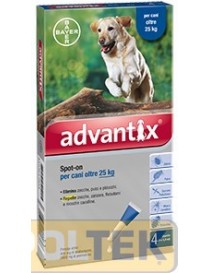 Advantix Spot on 4 pipette Cani da 25 kg a 40 kg