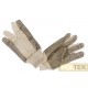 Guanto in tessuto di cotone 8 once con polsino. Palmo puntato in PVC.
