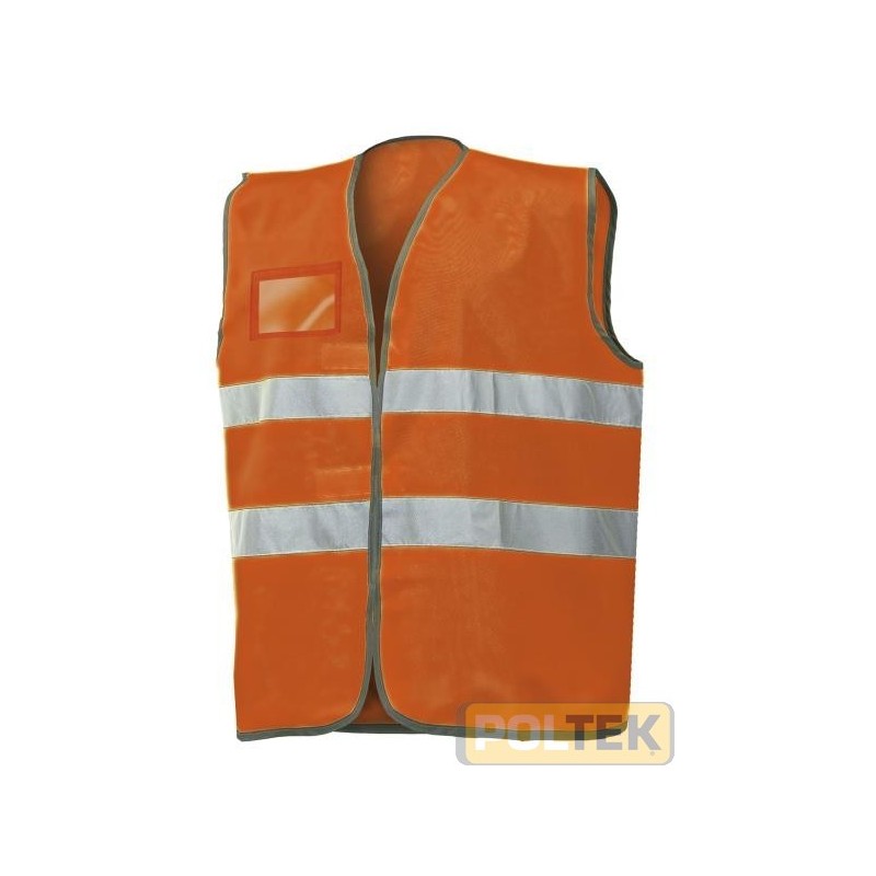 GILET ISSA ALTA VISIBILITA' ARANCIO EN471 C/PORTACARTELLINO