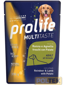 PROLIFE DOG WET BUSTA 300 GR RENNA/AGNELLO/PATATE