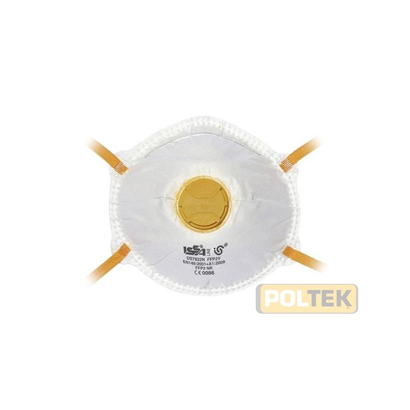 Facciale filtrante EN149 classe FFP2 per polveri tossiche e nebbie e fumi a base acquosa. Il livello di protezione è pari a 12 