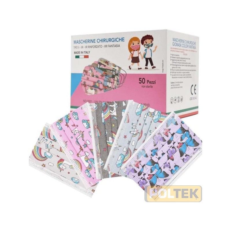 MASCHERINA CHIRURGICA BAMBINO scatola pezzi 50