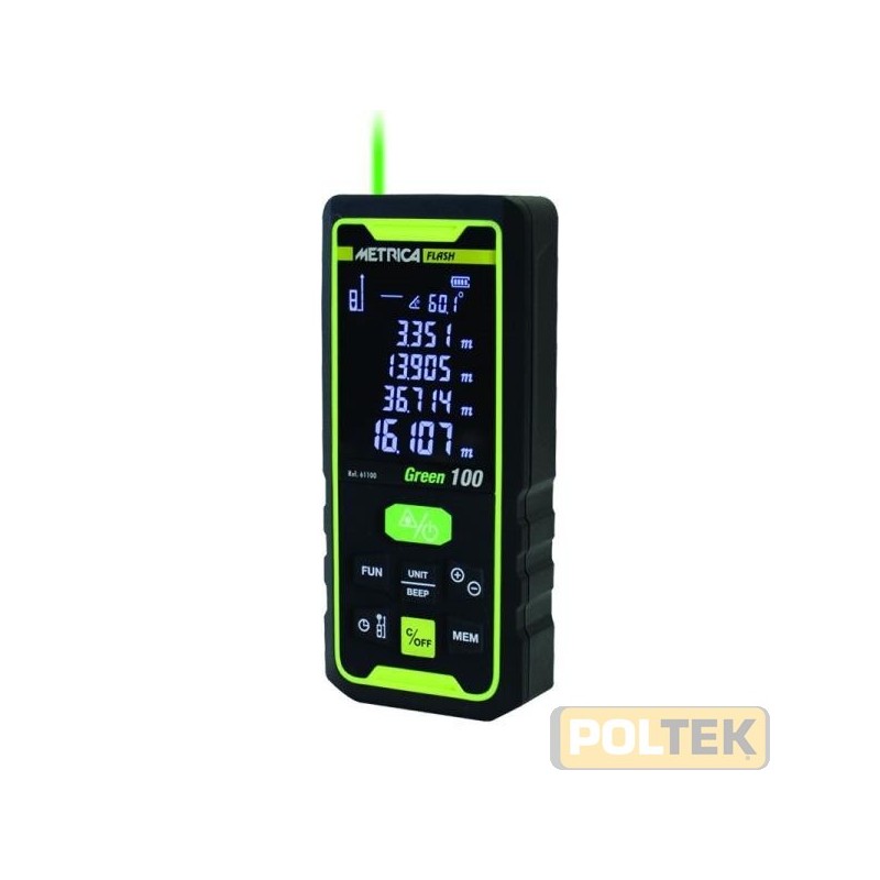 METRICA MISURATORE LASER GREEN 100m