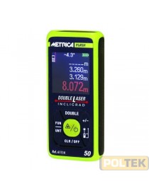 METRICA MISURATORE LASER DOUBLE FLASH 50m