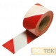NASTRO SEGNALETICA mm 70 mt 200 BIANCO/ROSSO