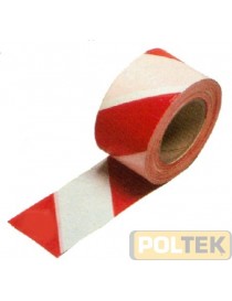 NASTRO SEGNALETICA mm 70 mt 200 BIANCO/ROSSO
