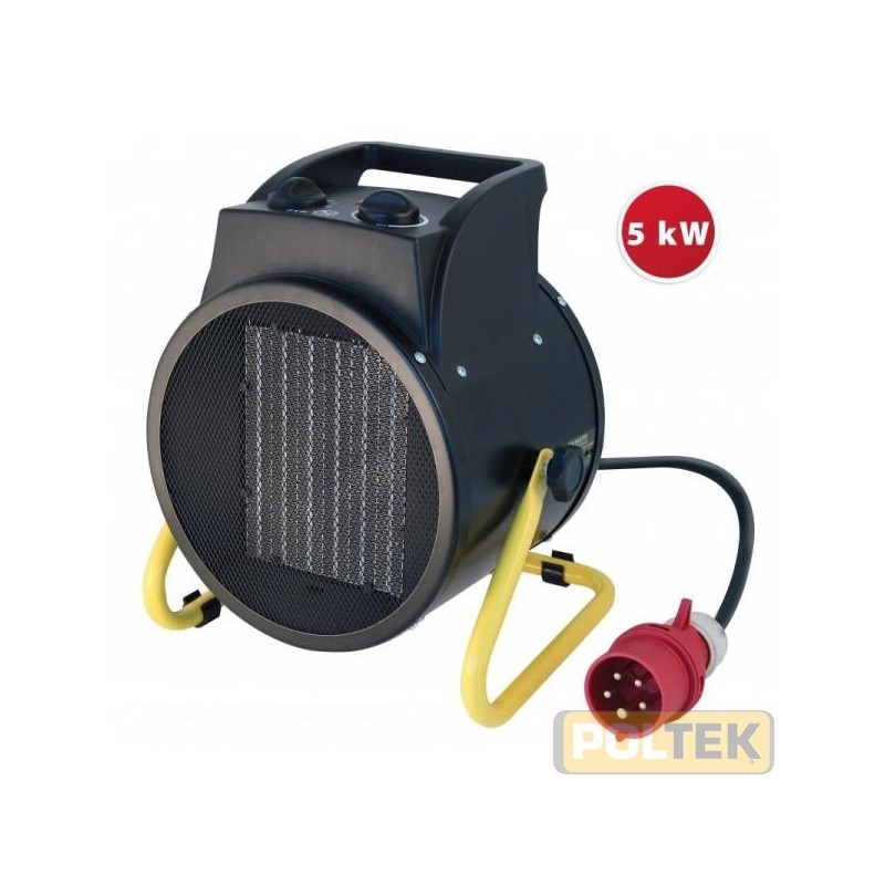 Generatore di aria calda 5000W; tecnologia ceramica: a differenza dei modelli a serpentina i modelli a ceramica fanno caldo subi