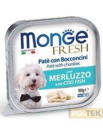 MONGE DOG FRESH gr.100 MERLUZZO