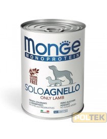 MONGE DOG SOLO gr.400 agnello patè