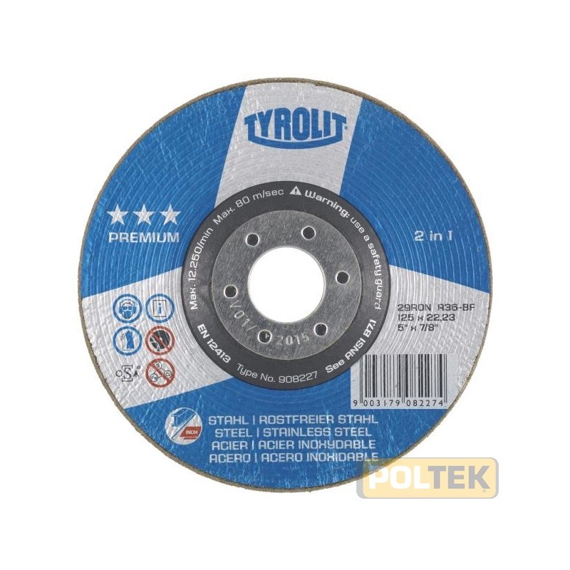 DISCHI TYROLIT INOX *** d. 115 mm 1