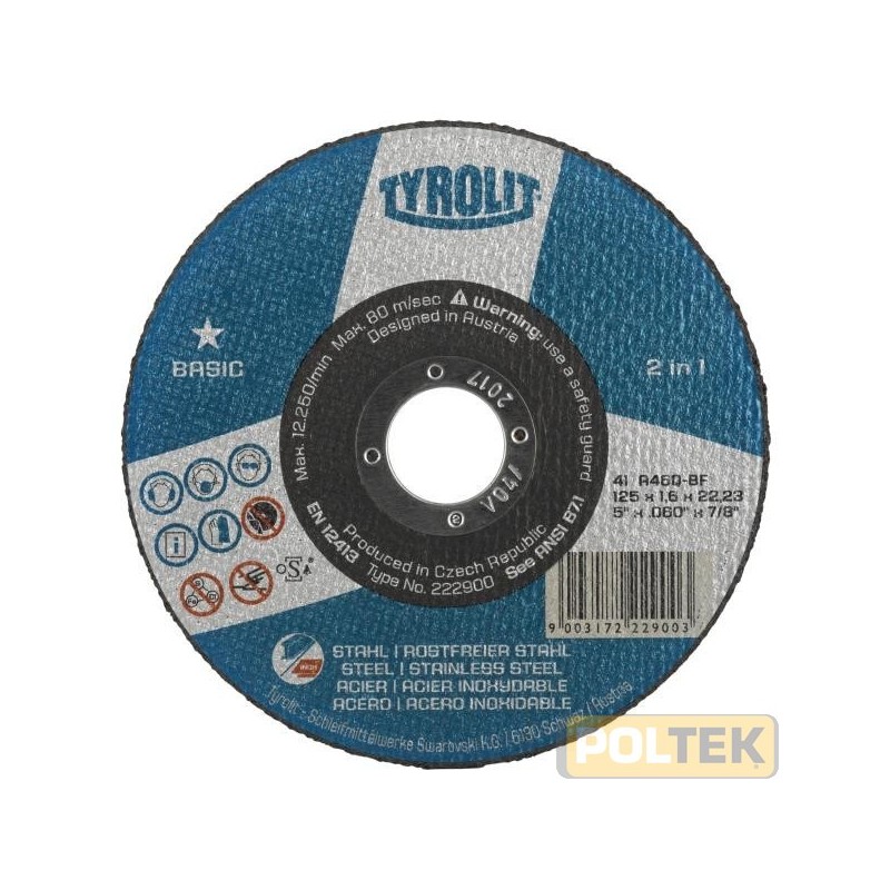 DISCHI TYROLIT INOX * d. 115 mm 1,6