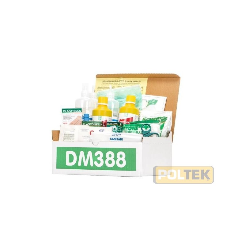 Reintegro base a norma del DM 388 allegato 1 e D.L. 81 del 09/04/08 art.45 versione SENZA SFIGMOMANOMETRO. Per aziende del grupp