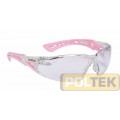 OCCHIALE BOLLE' RUSH+ LENTE INCOLORE STANGHETTA ROSA