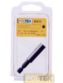 PORTAINSERTI POLTEK MAGNETICO C/ANELLO lungh. mm 75