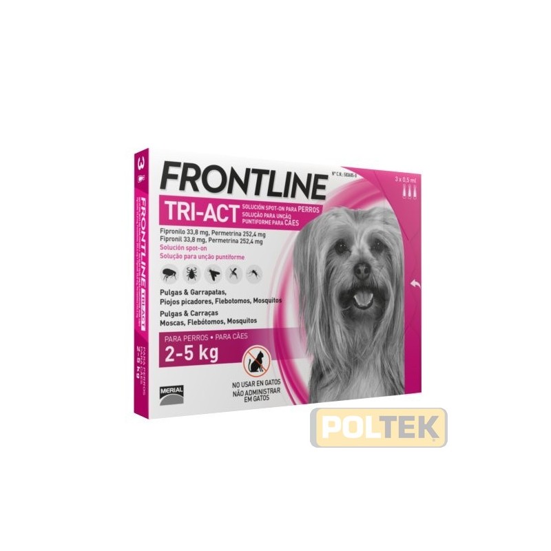FRONTLINE TRI-ACT SPOT ON 2-5 kg XS 3 pipette