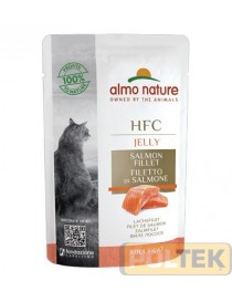 ALMO NATURE GATTO UMIDO JELLY FILETTO SALMONE 55 g